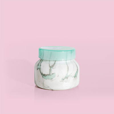 Coconut Santal Modern Marble Petite Jar, 8 oz